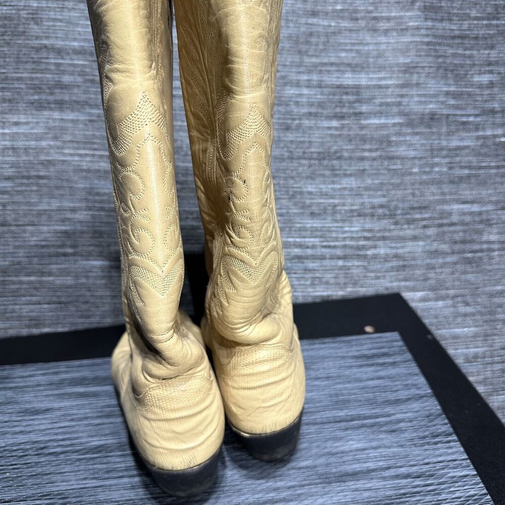 Justin Boots L 4676 Women’s 7.5 B Cream Yellow - Picture 11 of 16